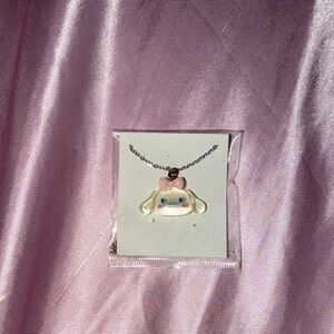 Cinnamoroll Necklace with Pink Bow